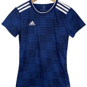 Adidas Kids Navy and White Striped Jersey